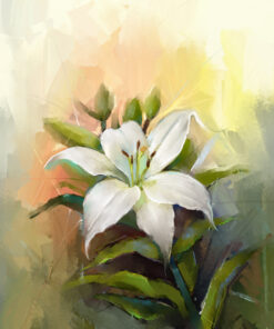 Fototapeta Lily při západu slunce