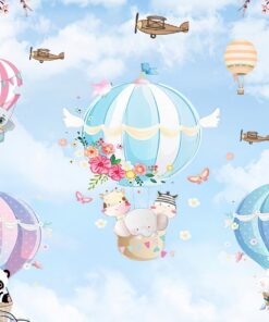 Fototapeta Let Balónem V Oblacích