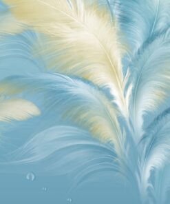 Fototapeta Modré a zlaté peří