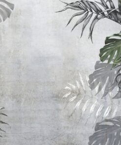 Fototapeta Tropické Listy V šedé