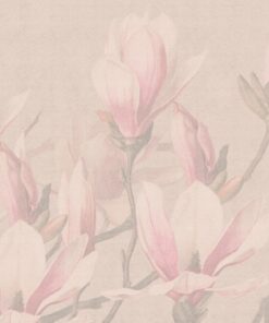 Fototapeta Růžové Květy V Béžové