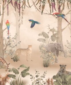 Fototapeta Divoká béžová džungle