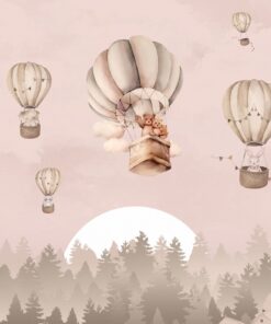 Fototapeta Let balónem nad lesem