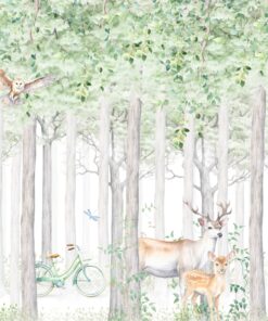 Fototapeta Lesní zvířata Biała