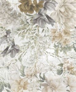 Fototapeta Květiny V Béžové A Zelené