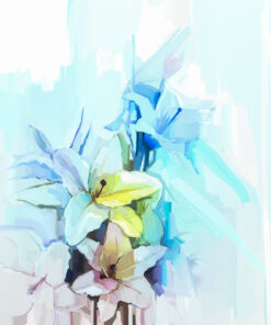 Fototapeta Květiny Za Modrá Záře