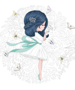 Fototapeta Modrovlasá dívka