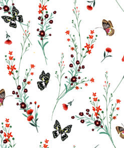 Fototapeta Motýli Mezi Květinami