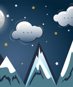 Fototapeta Šťastné mraky mezi horami