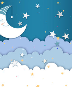 Fototapeta Spící Měsíc V Oblacích