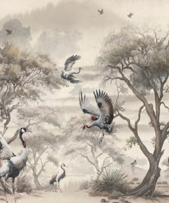 Fototapeta Jeřáby v letu