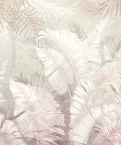 Fototapeta Listy proložené růžovou