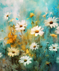 Fototapeta Malované květiny