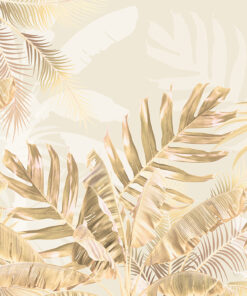 Fototapeta Listy Ve Zlatě