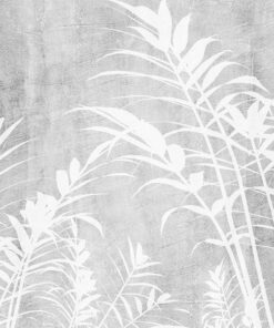 Fototapeta Bílé Listy Na Betonovém Pozadí