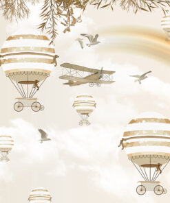 Fototapeta Balón Vozidla Ve Zlatých Odstínech