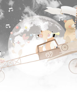 Fototapeta Šťastná zvířata v letadle