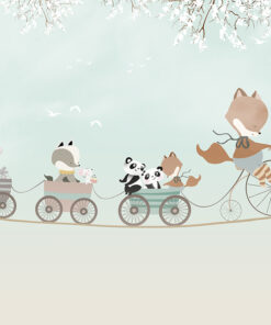 Fototapeta Šťastná zvířata na laně