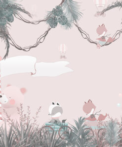 Fototapeta Radostný výlet v odstínech růžové