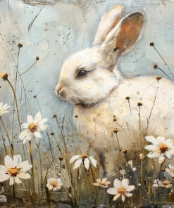 Fototapeta Bílý zajíček