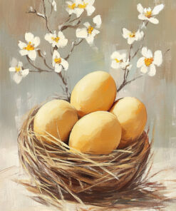 Fototapeta Velikonoční Vajíčka V Hnízdě