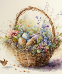 Fototapeta Velikonoční košík