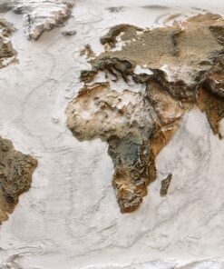 Fototapeta Mapa Světa Na Betonovém Pozadí