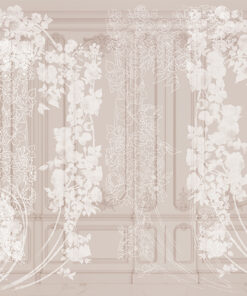 Fototapeta Rostliny na štukovém pozadí