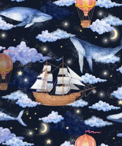 Fototapeta Velryby Na Obloze