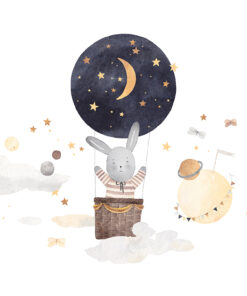 Fototapeta Zajíček ve vesmírném balónu