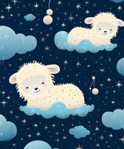 Fototapeta Ovce na oblacích