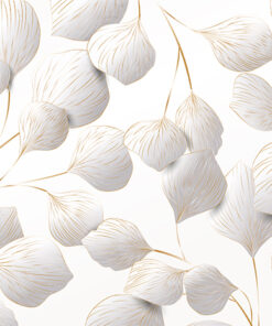 Fototapeta Listy se zlatými okraji