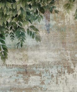 Fototapeta Visí Listy Na Staré Pozadí