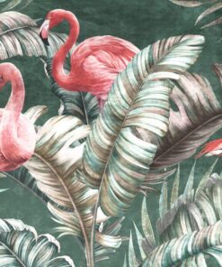 Fototapeta Plameňáci zabalené v listech