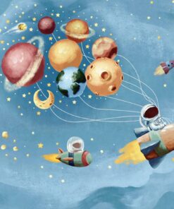 Fototapeta Malý astronaut dobyvatel