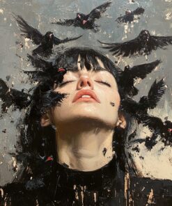 Fototapeta Žena s ptáky