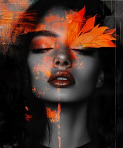 Fototapeta Tvář v energických myšlenkách