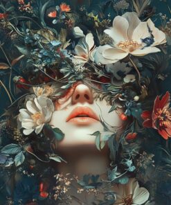 Fototapeta Tvář v květinách