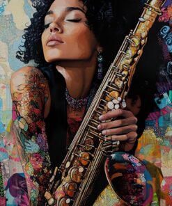 Fototapeta Saxofonista