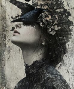 Fototapeta Žena s ptákem