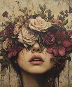 Fototapeta Tvář v květinách