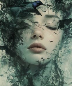 Fototapeta Tvář mezi ptáky