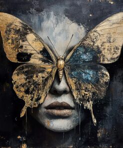 Fototapeta Tvář s motýlem