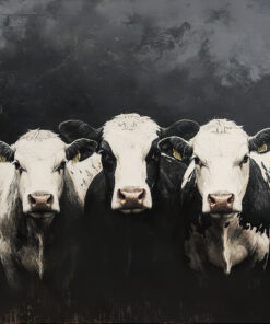 Fototapeta Stádo krav na louce