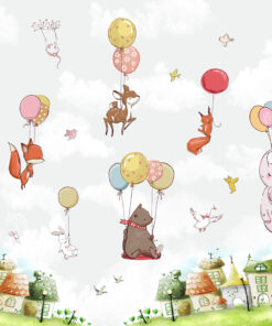 Fototapeta Zvířata s balónky