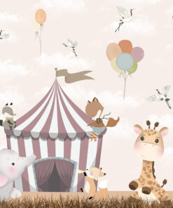 Fototapeta Cirkusový stan se zvířaty