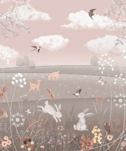 Fototapeta Louka se zvířaty