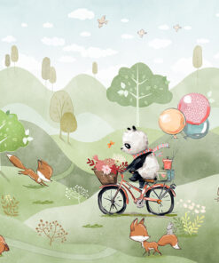 Fototapeta Panda na kole