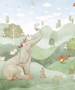 Fototapeta Slon na louce