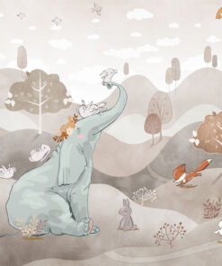 Fototapeta Slon a králíčci